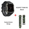 2023 KOSPET TANK M1 Military Smart Watch Men Smartwatch For Women Electronic Fitness Watches 5ATM IP69K Waterproof Bluetooth