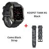 2023 KOSPET TANK M1 Military Smart Watch Men Smartwatch For Women Electronic Fitness Watches 5ATM IP69K Waterproof Bluetooth