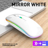 Mouse Dual Mode Bluetooth Wireless USB Rechargeable RGB Mouse Silent Ergonomic Mouse With Backlight For Laptop PC ipad